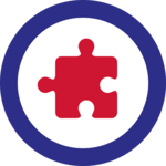 Czerwony element układanki